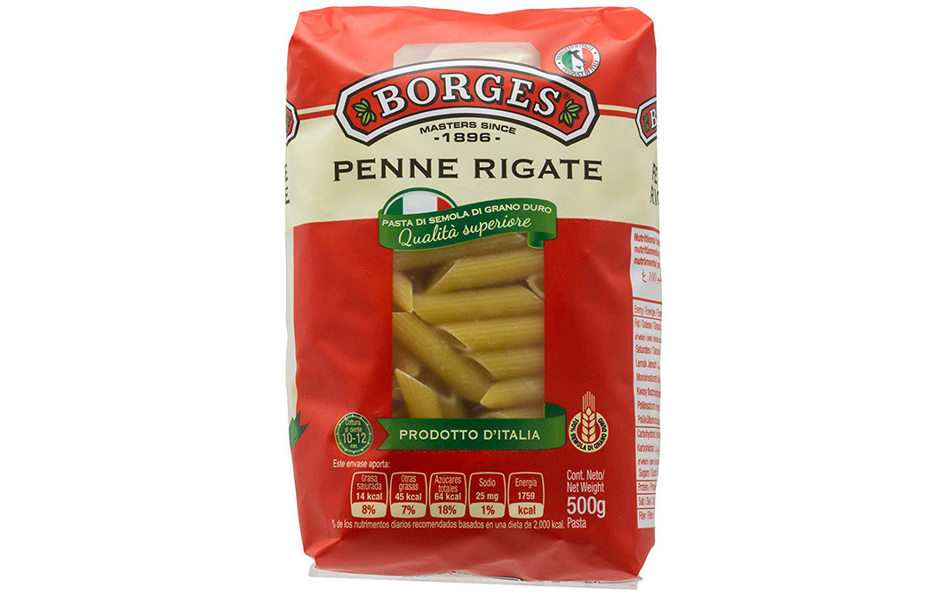 Borges Penne Rigate Durum Wheat Pasta    Pack  500 grams